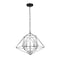 Z-Lite Geo 5 Light Chandelier, Matte Black 918-18MB-CH - alternate 5